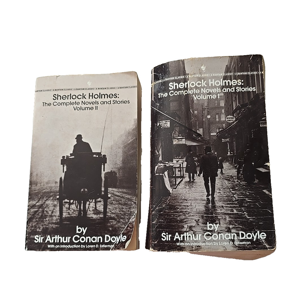 Lot of 2 Sherlock Holmes Vol 1 and 2 by Sir Arthur Conan Doyle Paperback Books